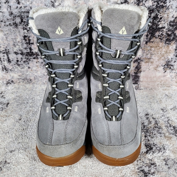 Vasque Women's Pow Pow Waterproof Thinsulate Grey Suede Boots Size 8 - Picture 3 of 13
